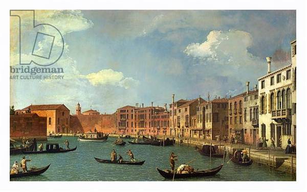 Постер View of the Canal of Santa Chiara, Venice с типом исполнения На холсте в раме в багетной раме 221-03