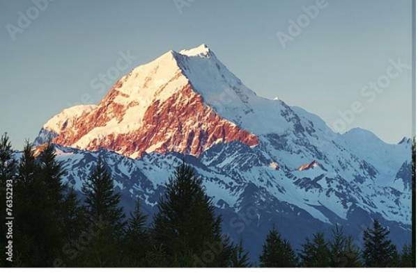 Постер Гора Кука, Новая Зеландия 2 с типом исполнения На холсте без рамы