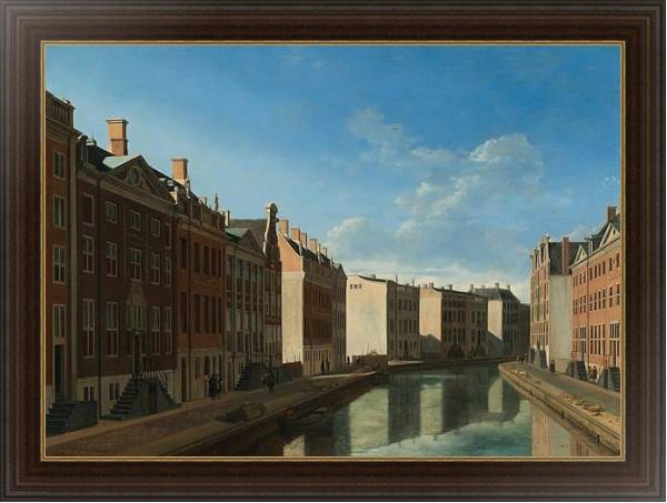 Постер The Bend in the Herengracht с типом исполнения На холсте в раме в багетной раме 1.023.151