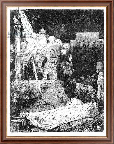 Постер The Descent from the Cross, 1654 с типом исполнения На холсте в раме в багетной раме 35-M719P-83