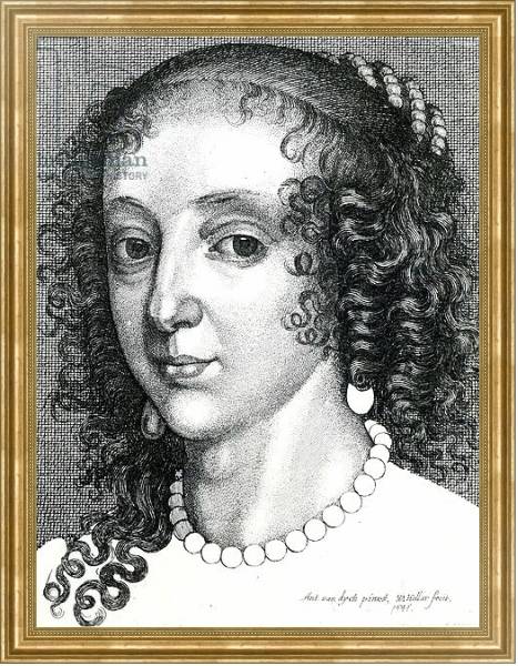 Постер Queen Henrietta Maria, 1641 с типом исполнения На холсте в раме в багетной раме NA033.1.051