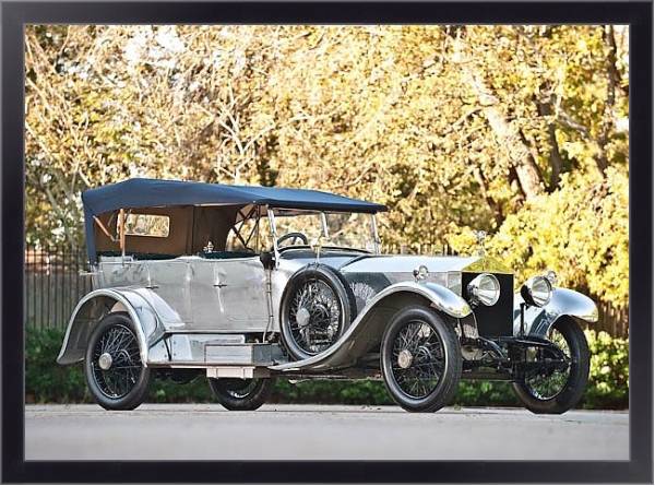 Постер Rolls-Royce Silver Ghost 40 50 Torpedo Phaeton '1921 с типом исполнения На холсте в раме в багетной раме 221-01