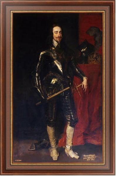 Постер Портрет короля Карла I с типом исполнения На холсте в раме в багетной раме 35-M719P-83