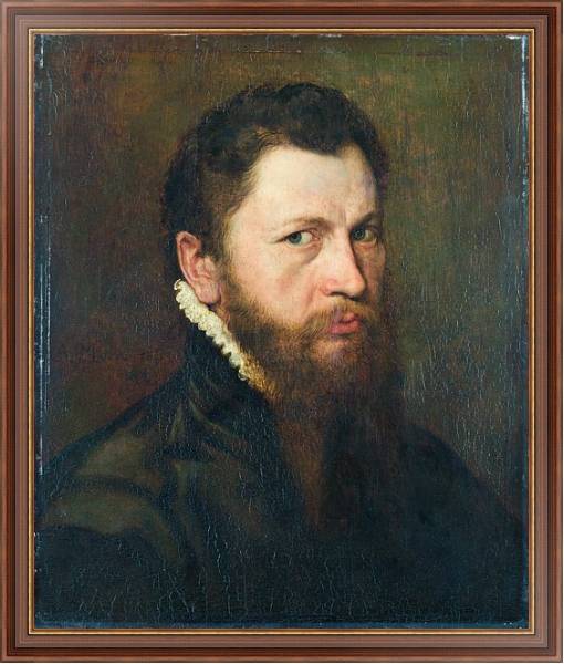 Постер Портрет мужчины 15 с типом исполнения На холсте в раме в багетной раме 35-M719P-83