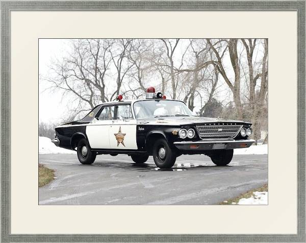 Постер Chrysler Newport Police Cruiser '1963 с типом исполнения Под стеклом в багетной раме 1727.2510