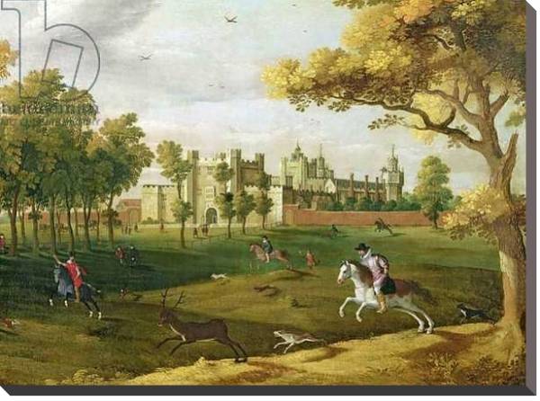 Постер Nonsuch Palace in the time of King James I, early 17th century с типом исполнения На холсте без рамы