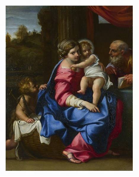 Постер Святая семья с типом исполнения На холсте в раме в багетной раме 221-03