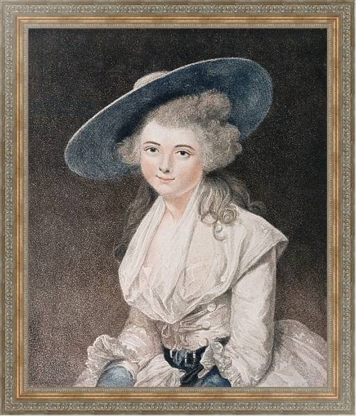 Постер The Honourable Miss Binghamengraved by Francesco Bartolozzi published by E. M. Diemar, 1786 с типом исполнения На холсте в раме в багетной раме 484.M48.310