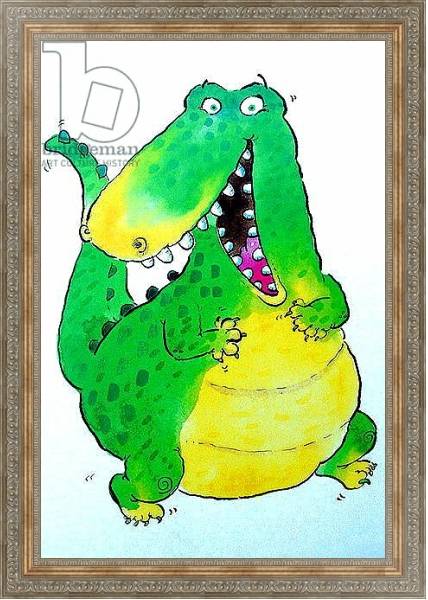 Постер Happy Crocodile с типом исполнения На холсте в раме в багетной раме 484.M48.310