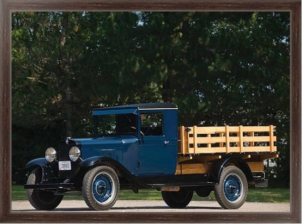 Постер Chevrolet Universal 1-ton Stake Truck '1930 с типом исполнения На холсте в раме в багетной раме 221-02