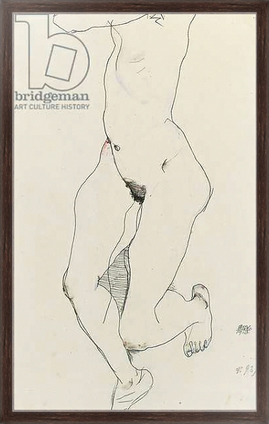 Постер Running woman, 1913 с типом исполнения На холсте в раме в багетной раме 221-02