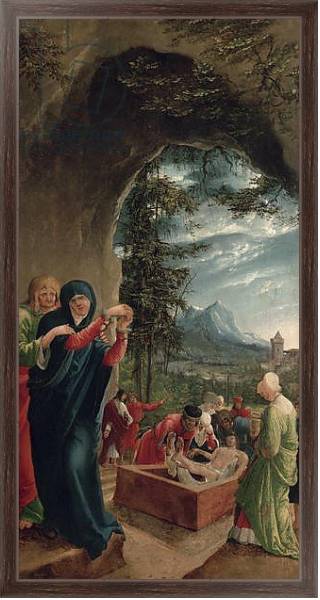 Постер Entombment of Christ, 1518, с типом исполнения На холсте в раме в багетной раме 221-02