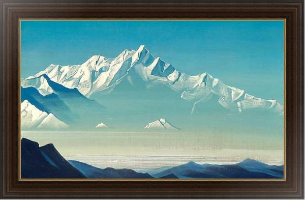 Постер Гора пяти сокровищ (Два мира). Из серии <Святые горы> с типом исполнения На холсте в раме в багетной раме 1.023.151