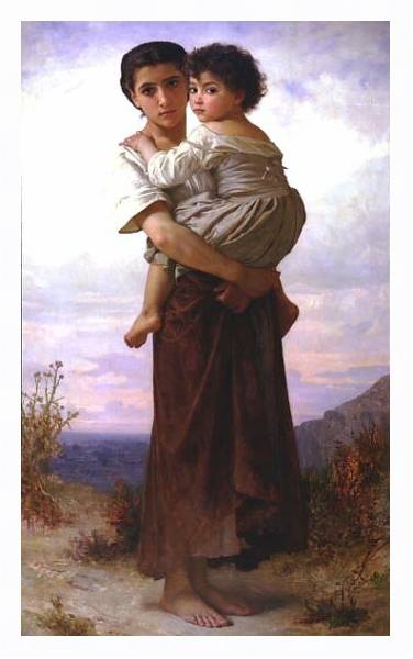 Постер Молодые цыганки с типом исполнения На холсте в раме в багетной раме 221-03