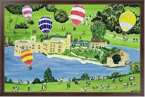 Постер Ballooning at Leeds Castle с типом исполнения На холсте в раме в багетной раме 221-02