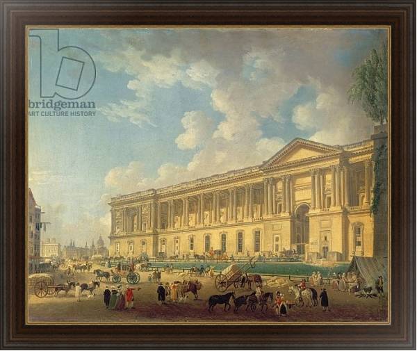 Постер The Colonnade of the Louvre. c.1770 с типом исполнения На холсте в раме в багетной раме 1.023.151