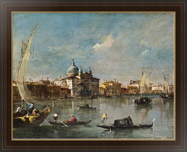 Постер Венеция - Джудекка и Зителле с типом исполнения На холсте в раме в багетной раме 1.023.151