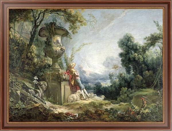 Постер Pastoral Scene, or Young Shepherd in a Landscape с типом исполнения На холсте в раме в багетной раме 35-M719P-83