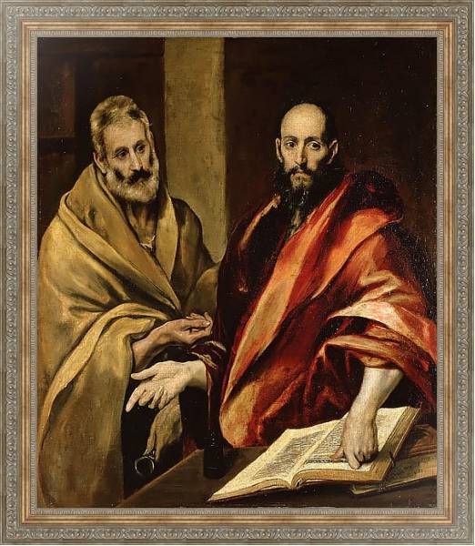Постер Апостолы Петр и Павел с типом исполнения На холсте в раме в багетной раме 484.M48.310