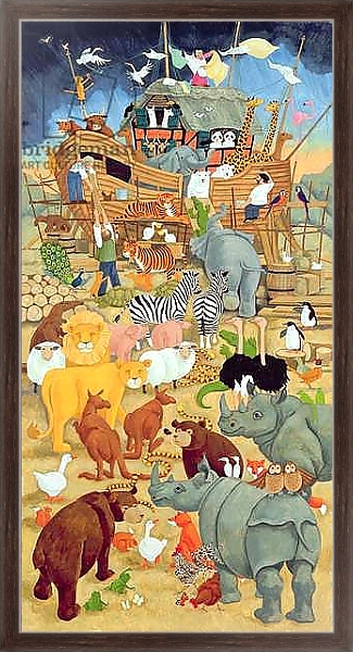 Постер Building Noah's ark с типом исполнения На холсте в раме в багетной раме 221-02