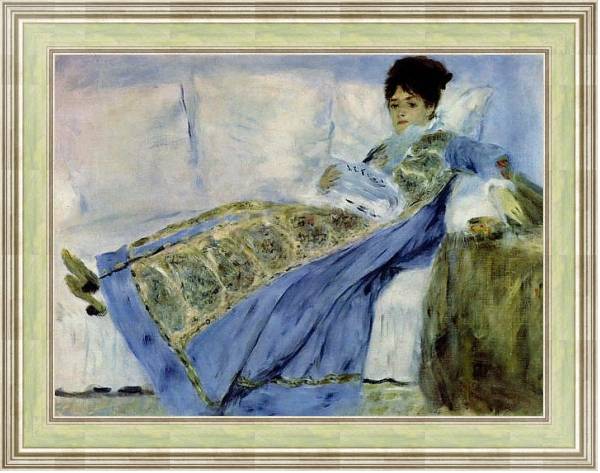 Постер Мадам Моне на диване с типом исполнения На холсте в раме в багетной раме NA053.0.113