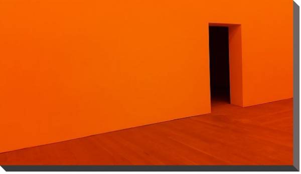 Постер Оранжевая комната с типом исполнения На холсте без рамы