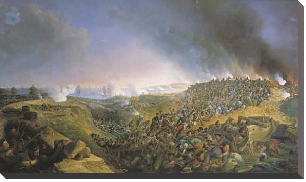 Постер Инженерная атака крепости Варна саперным батальоном 23 сентября 1828 года. 1836 с типом исполнения На холсте без рамы