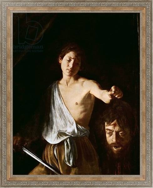 Постер David with the Head of Goliath, 1606 с типом исполнения На холсте в раме в багетной раме 484.M48.310