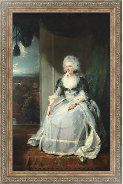 Постер Королева Шарлотта с типом исполнения На холсте в раме в багетной раме 484.M48.310