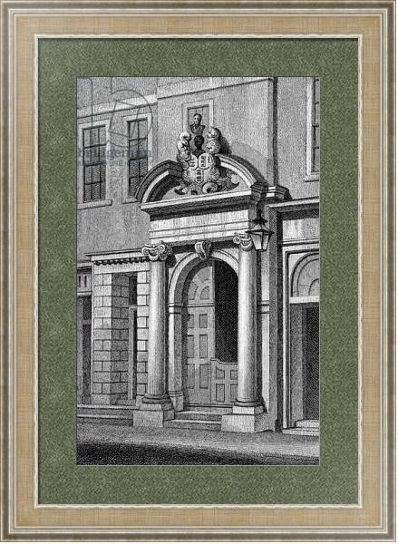 Постер Girdlers' Hall, Basinghall Street, print made by J. Greig, c. 1829-31 с типом исполнения Акварель в раме в багетной раме 485.M40.584