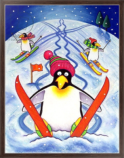 Постер Skiing Holiday, 2000 с типом исполнения На холсте в раме в багетной раме 221-02