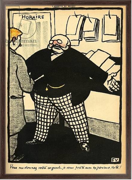 Постер A business man and his client, from 'Crimes and Punishments', 1902 с типом исполнения На холсте в раме в багетной раме 221-02