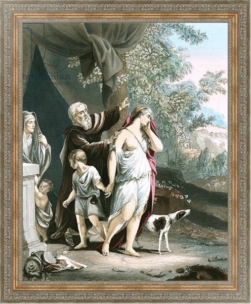 Постер Hagar and her son departeth с типом исполнения На холсте в раме в багетной раме 484.M48.310