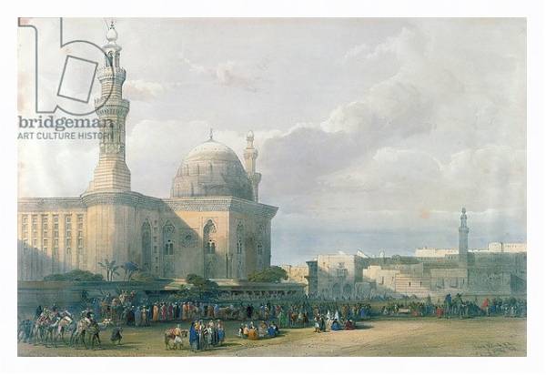 Постер Mosque of the Sultan Hasan from the Great Square of Rumeyleh, Cairo, from 