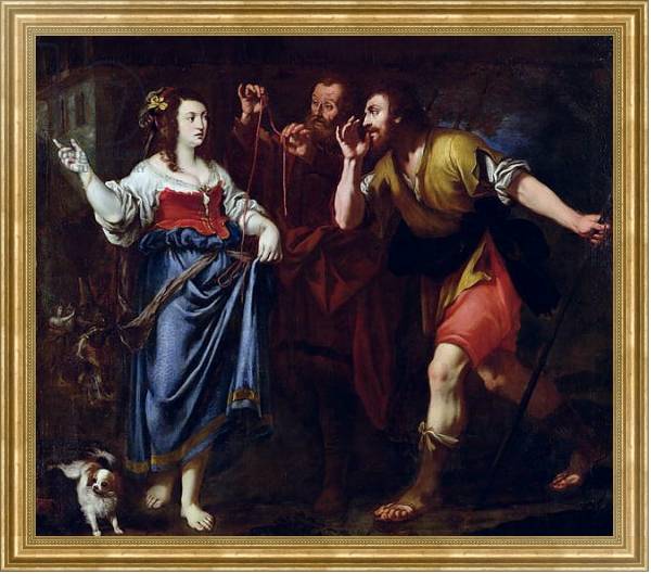 Постер Rahab and the Emissaries of Joshua с типом исполнения На холсте в раме в багетной раме NA033.1.051