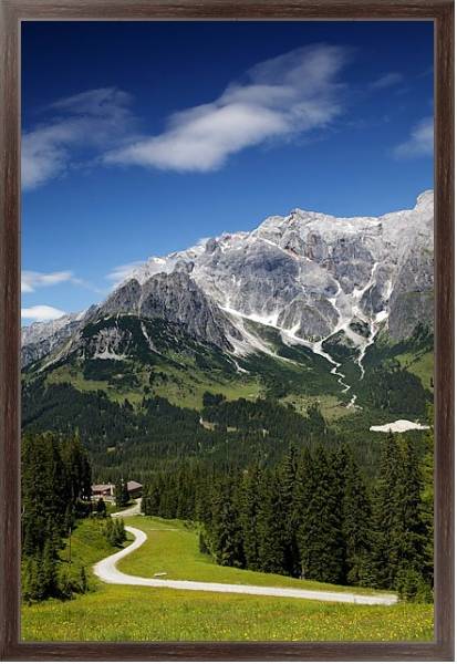Постер Австрия. Мюльбах с типом исполнения На холсте в раме в багетной раме 221-02