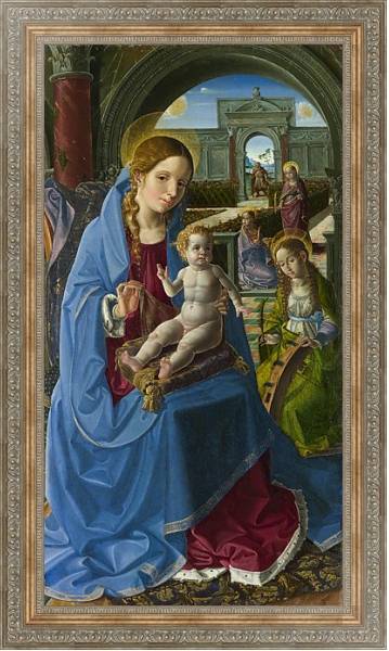 Постер Дева Мария со Святыми с типом исполнения На холсте в раме в багетной раме 484.M48.310