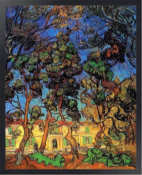 Постер Деревья в саду больницы Сен-Поля с типом исполнения На холсте в раме в багетной раме 1727.8010