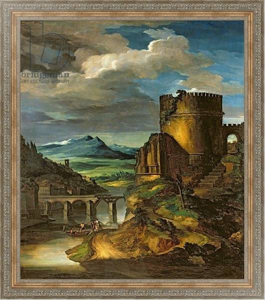 Постер Italian Landscape or, Landscape with a Tomb с типом исполнения На холсте в раме в багетной раме 484.M48.310