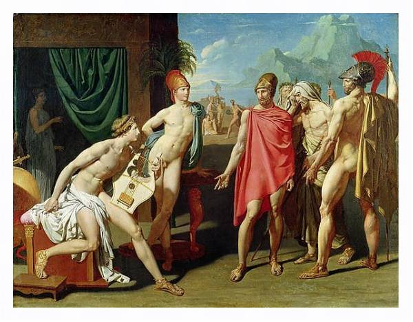 Постер Ambassadors Sent by Agamemnon to Urge Achilles to Fight, 1801 с типом исполнения На холсте в раме в багетной раме 221-03