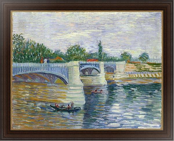Постер Seine with the Pont de la Grande Jette, The с типом исполнения На холсте в раме в багетной раме 1.023.151