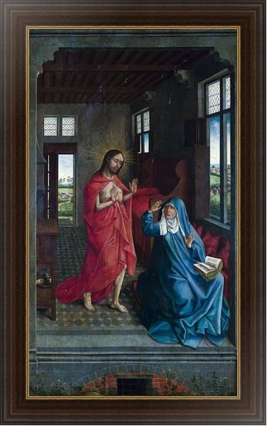 Постер Христос, появляющийся перед Девой Марией 2 с типом исполнения На холсте в раме в багетной раме 1.023.151
