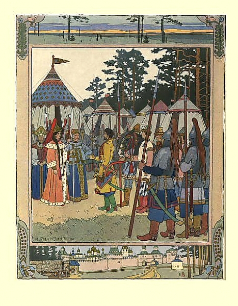 Постер Русские народные сказки 5 с типом исполнения На холсте без рамы