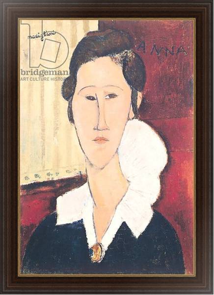 Постер Portrait of Madame Hanka Zborowska, 1917 с типом исполнения На холсте в раме в багетной раме 1.023.151