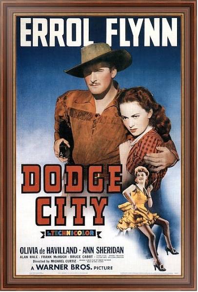 Постер Poster - Dodge City с типом исполнения На холсте в раме в багетной раме 35-M719P-83
