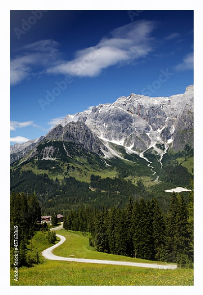 Постер Австрия. Мюльбах с типом исполнения На холсте в раме в багетной раме 221-03