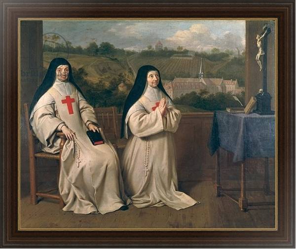 Постер Two Nuns с типом исполнения На холсте в раме в багетной раме 1.023.151
