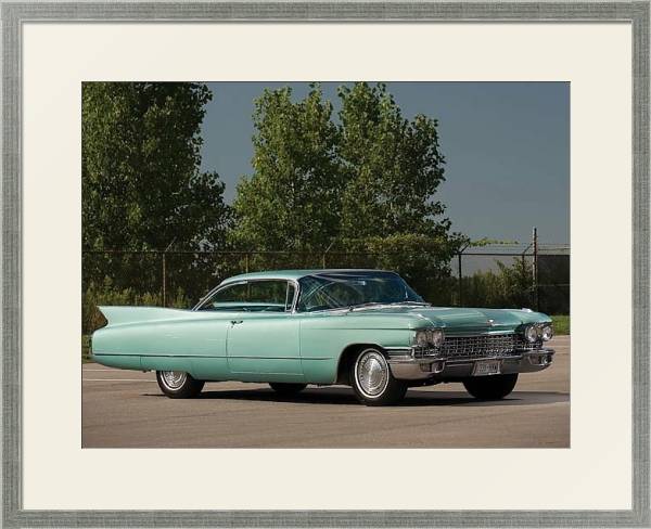 Постер Cadillac Sixty-Two Coupe DeVille '1960 с типом исполнения Под стеклом в багетной раме 1727.2510