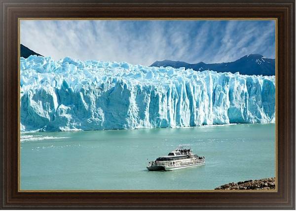 Постер Аргентина. Ледник Перито-Морено 2 с типом исполнения На холсте в раме в багетной раме 1.023.151