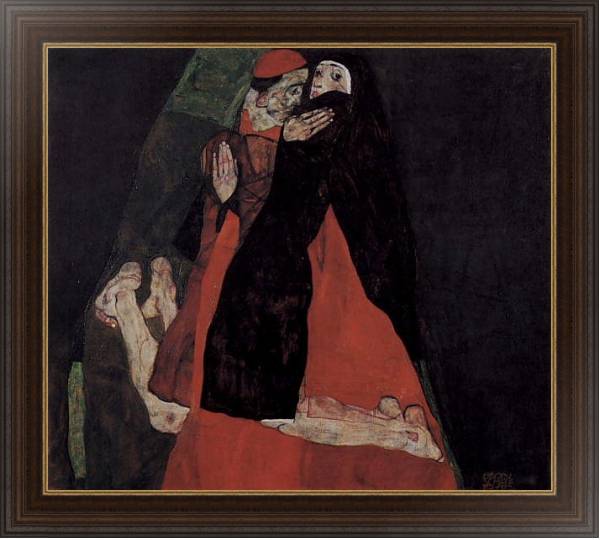 Постер Кардинал и монашка, или Любовная ласка с типом исполнения На холсте в раме в багетной раме 1.023.151